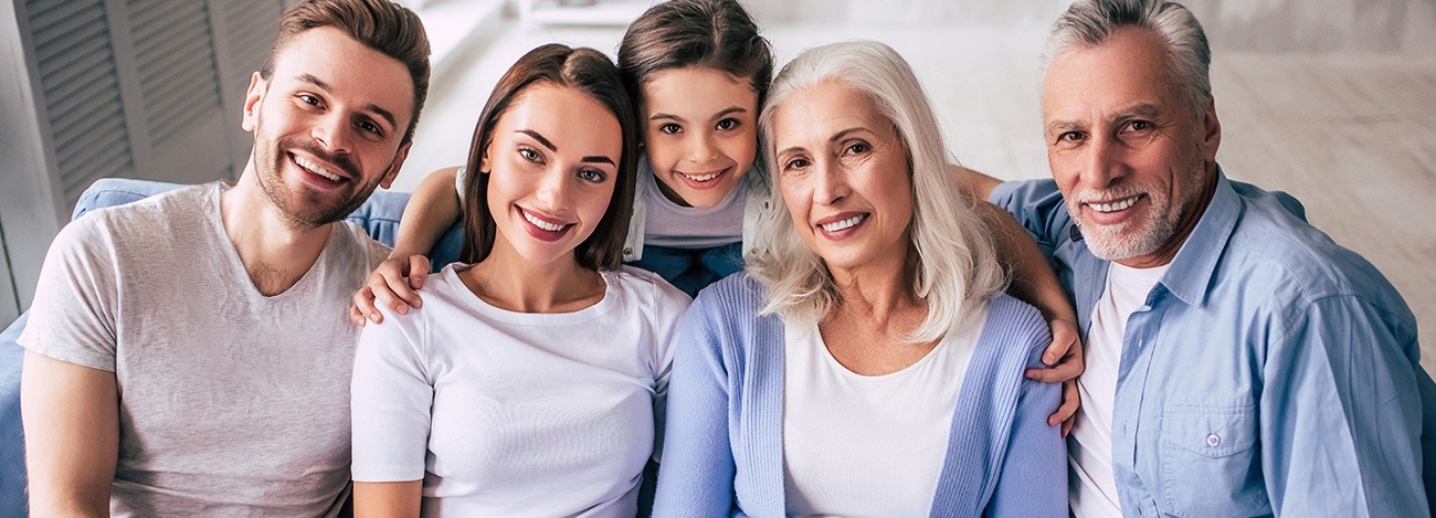 Smiling family